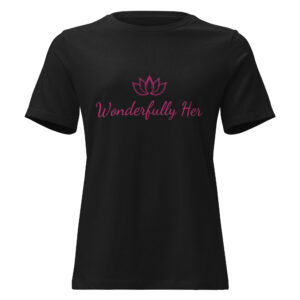 Wonderfully Her Women's Relaxed T-Shirt - Black